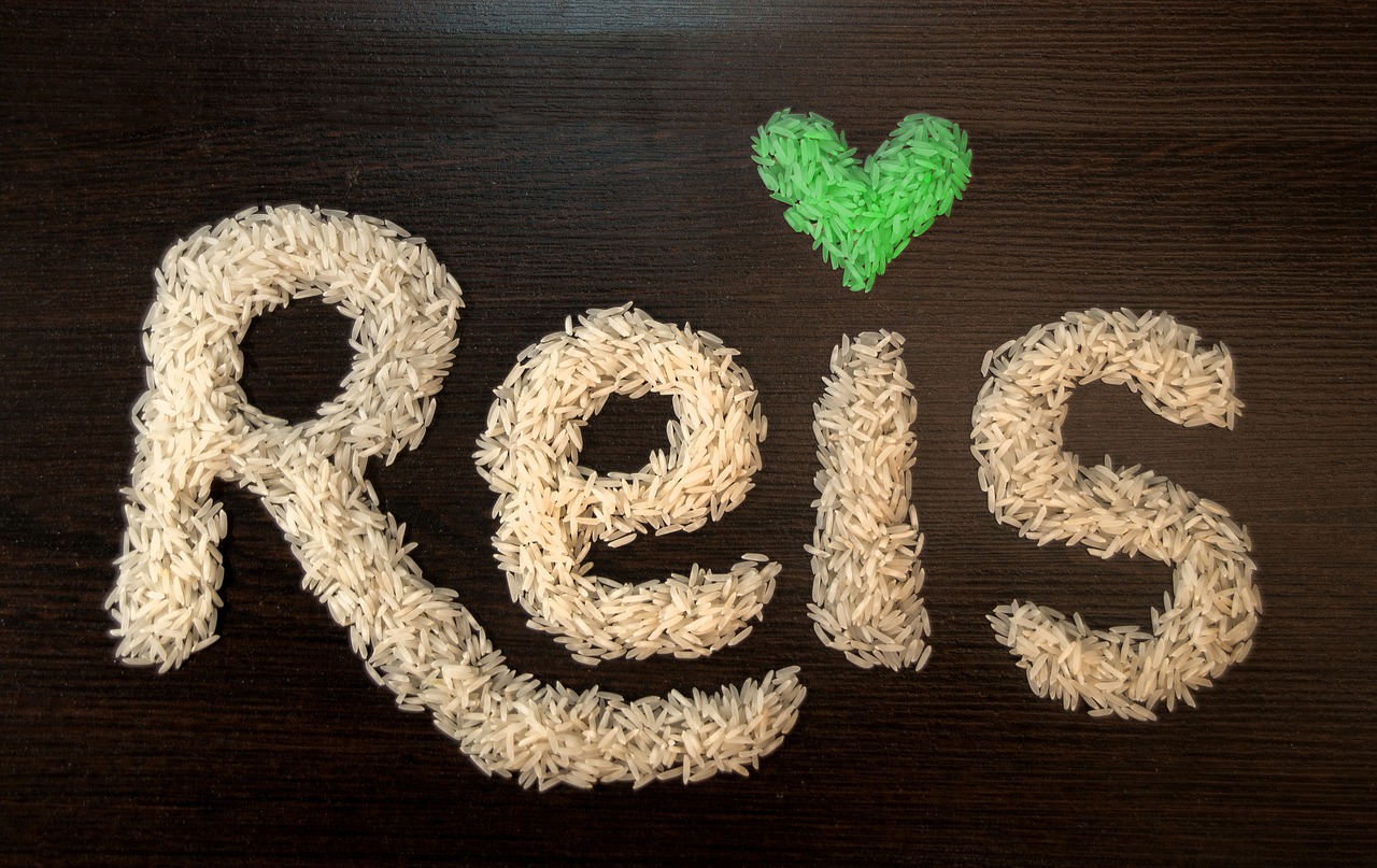 rice heart green free photo