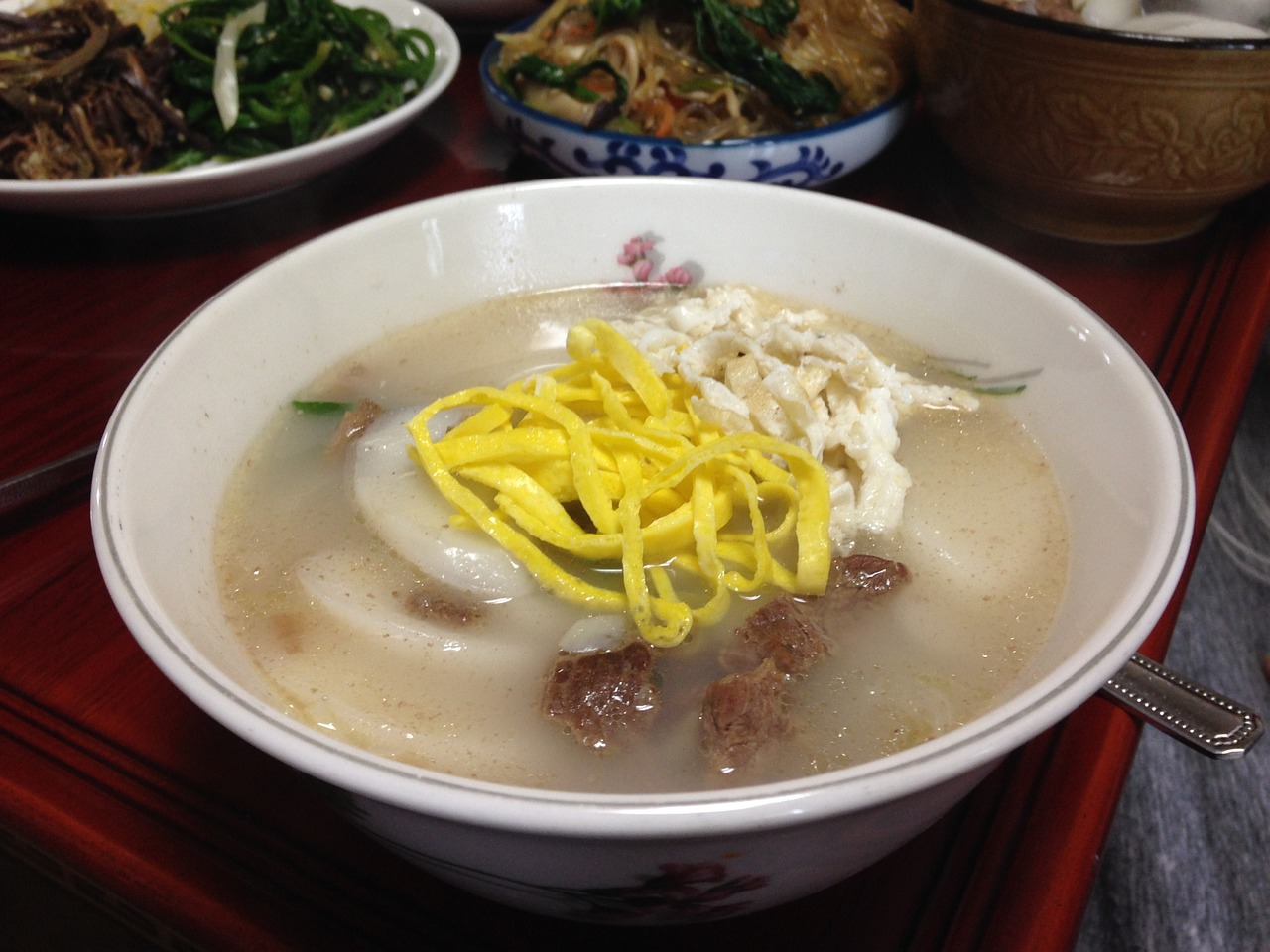 rice cake soup new year's day feast free photo