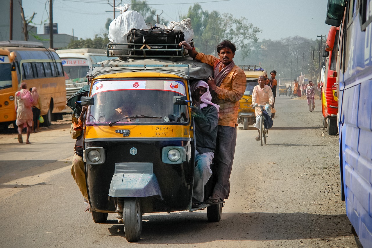rickshaw travel taxi free photo