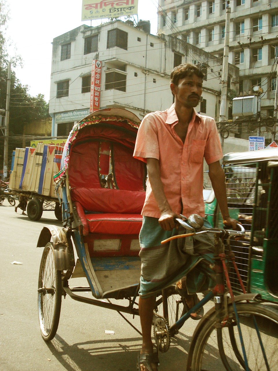 rickshaw transport taxi free photo