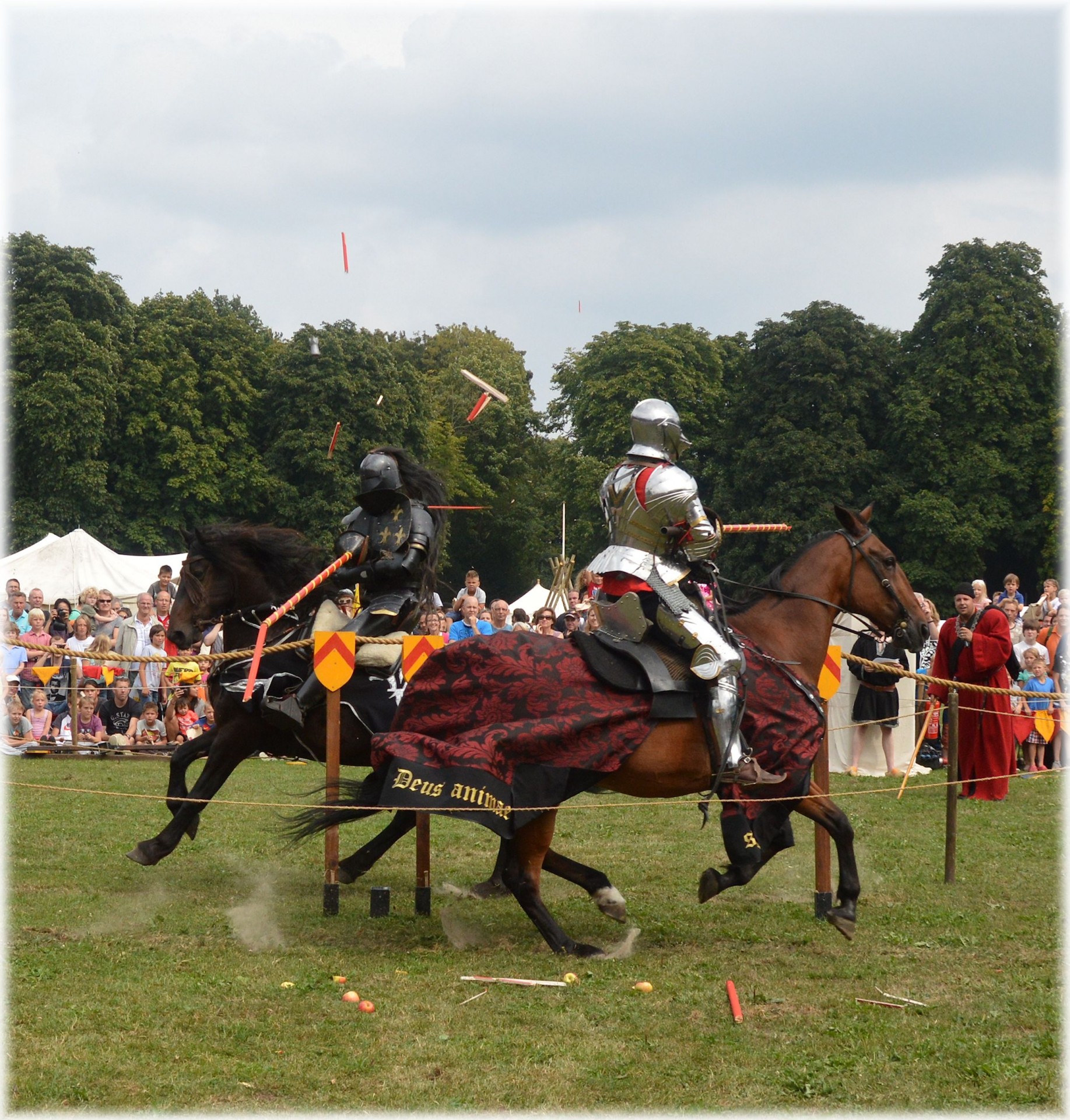 lances jousting tournament medieval free photo