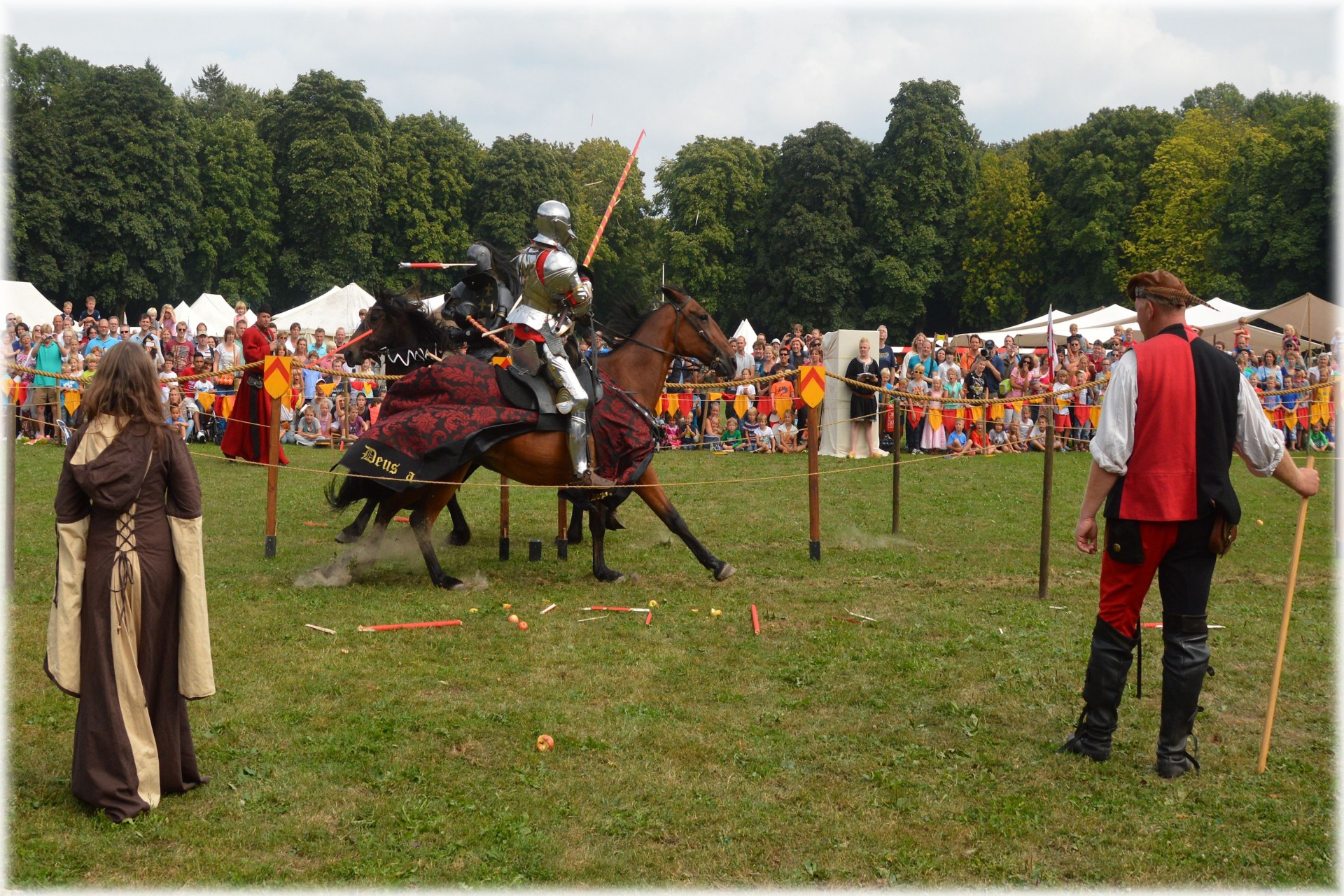 lances jousting tournament medieval free photo