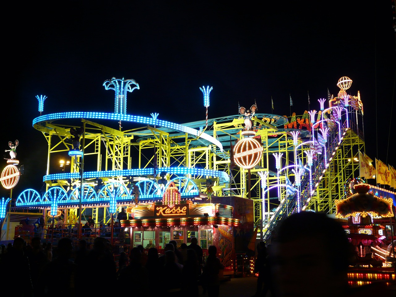 ride roller coaster folk festival free photo
