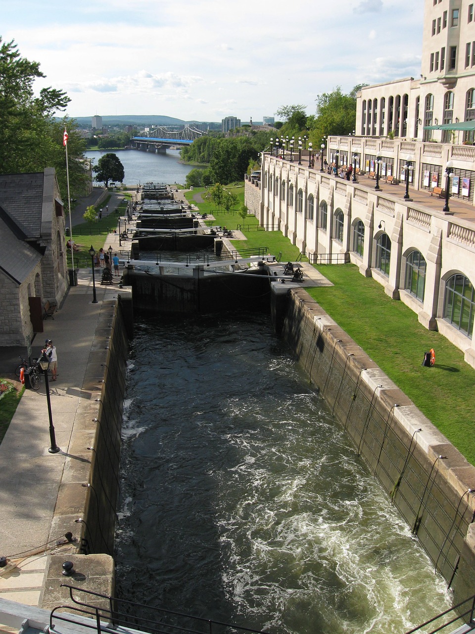 rideau canal ottawa locks free photo