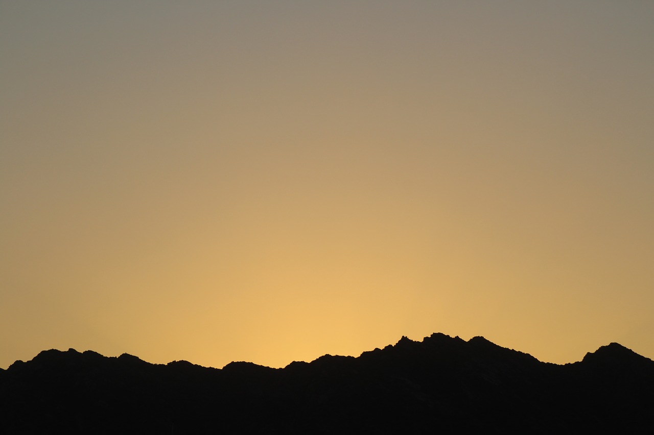 ridge silhouette mountain free photo