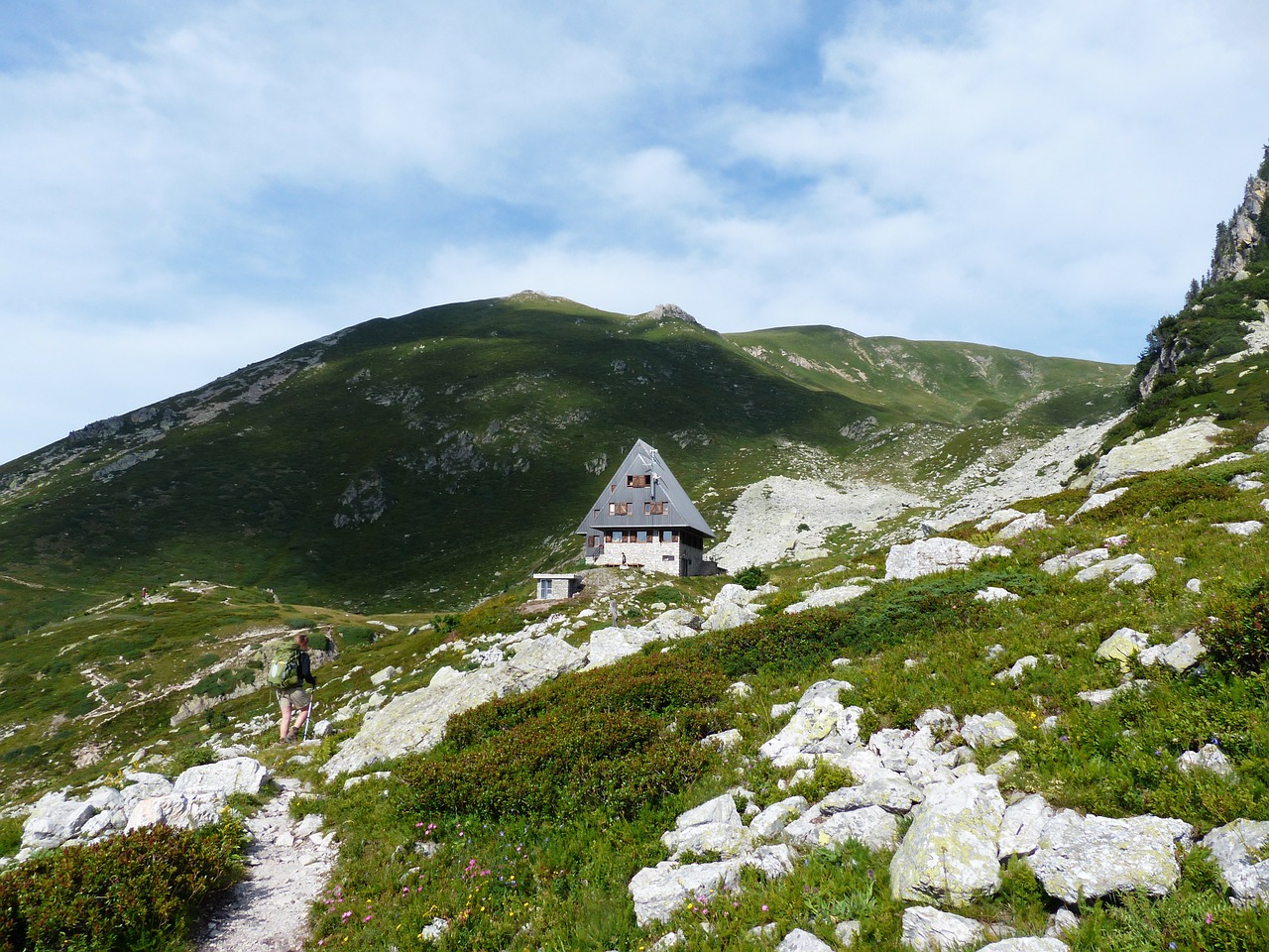 rifugio garelli alpine hut mountain hut free photo