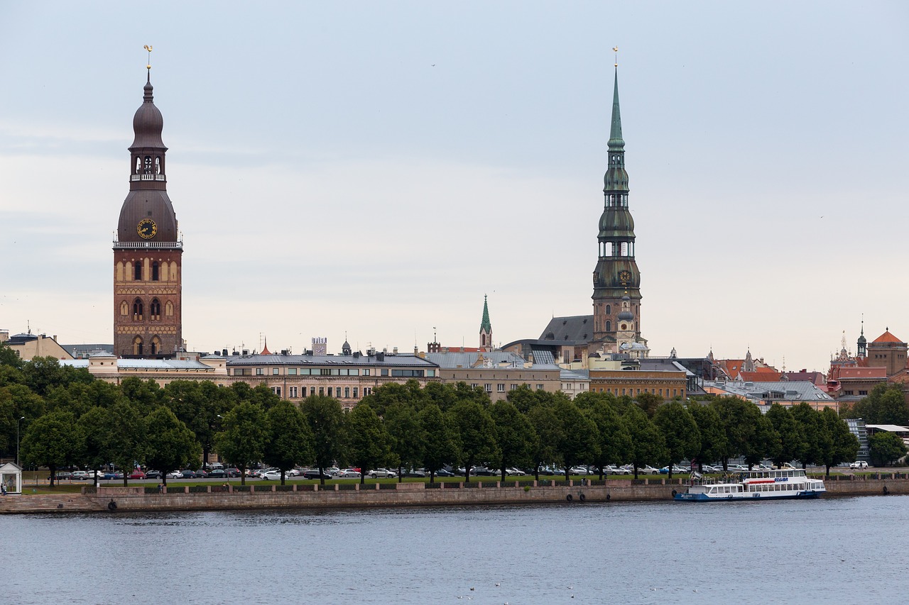 riga quay latvia free photo