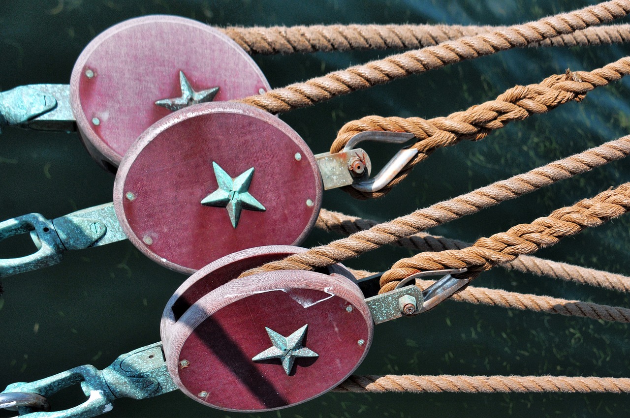 rigging pulleys tall ships free photo