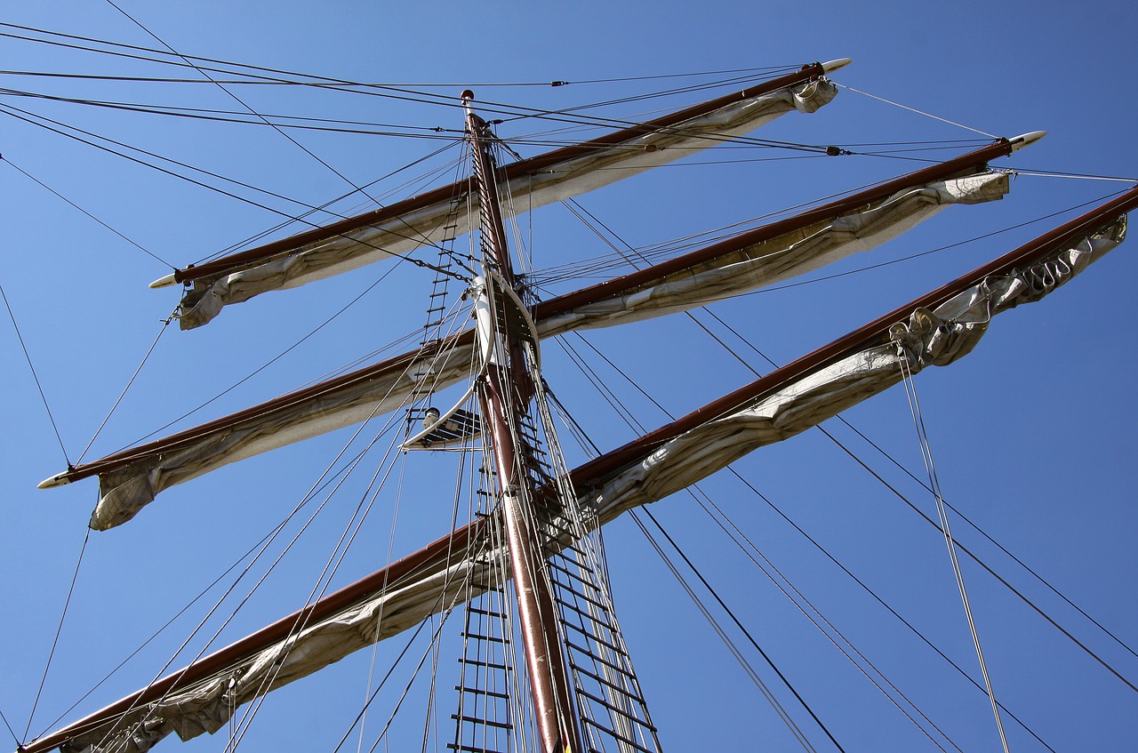 rigging boat mast sailing vessel free photo