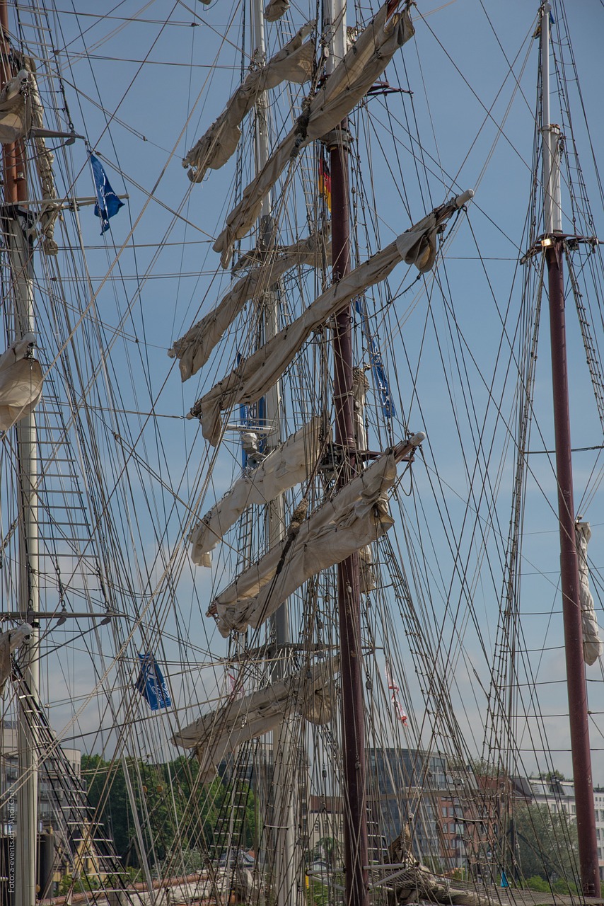 rigging sailing vessel boat mast free photo