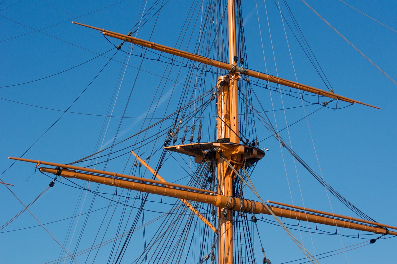 rigging sailing ship free photo