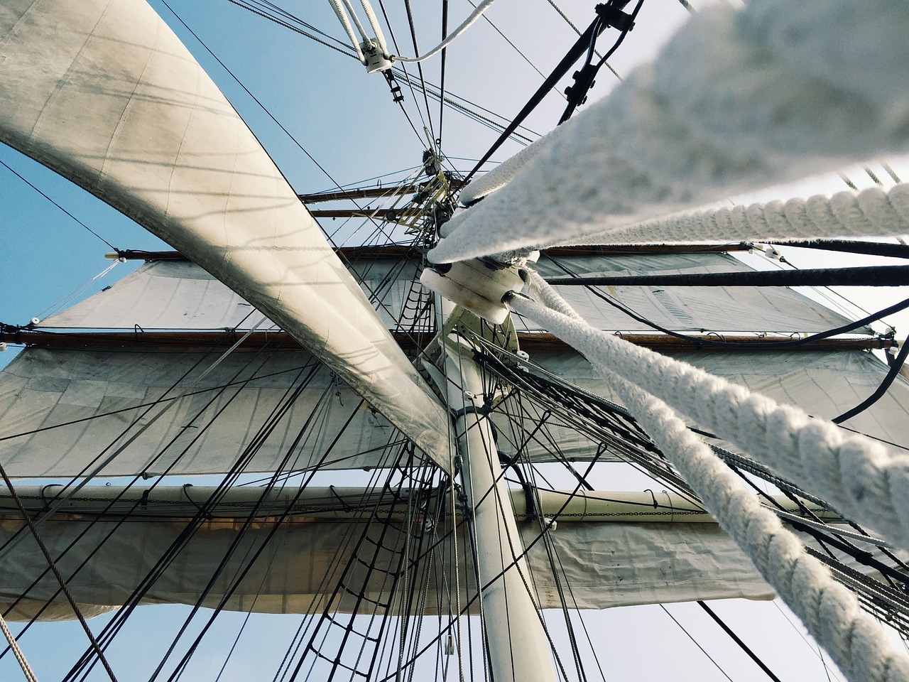 rigging tall ship sails free photo