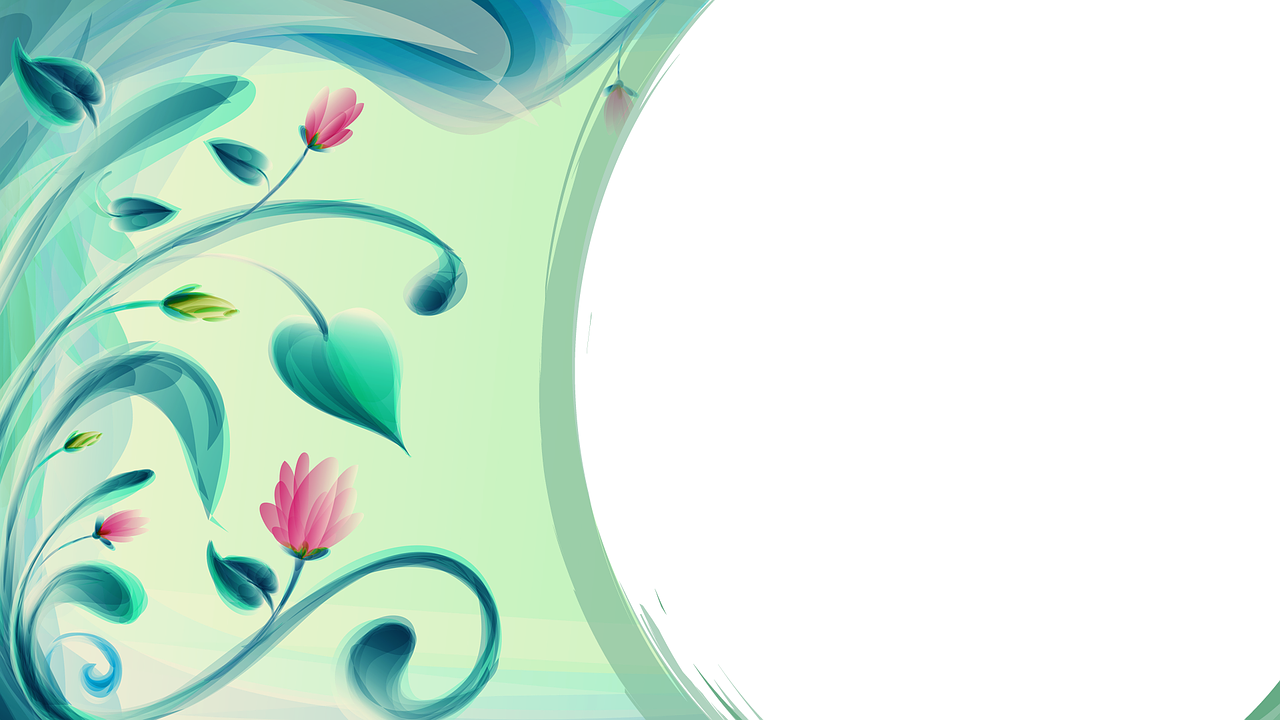 right curve background flower design background free photo