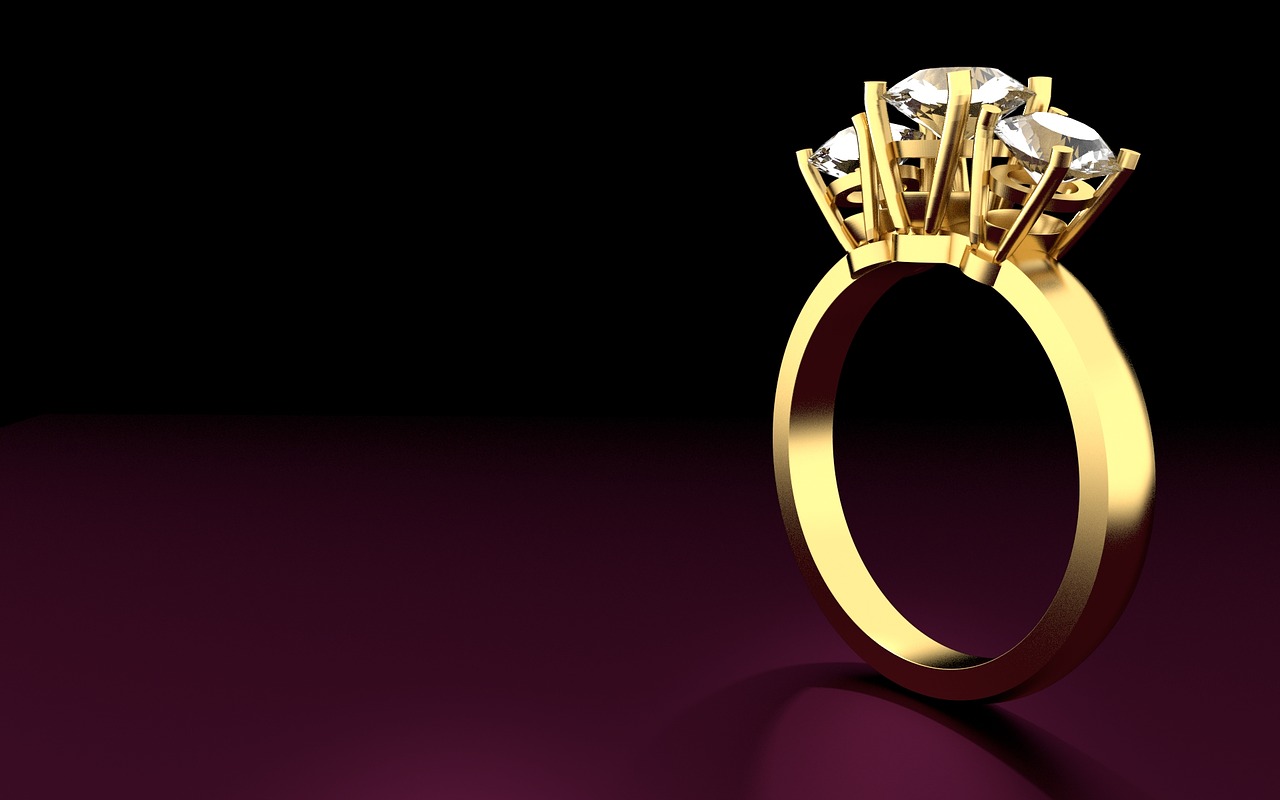 ring jewelry dark background free photo