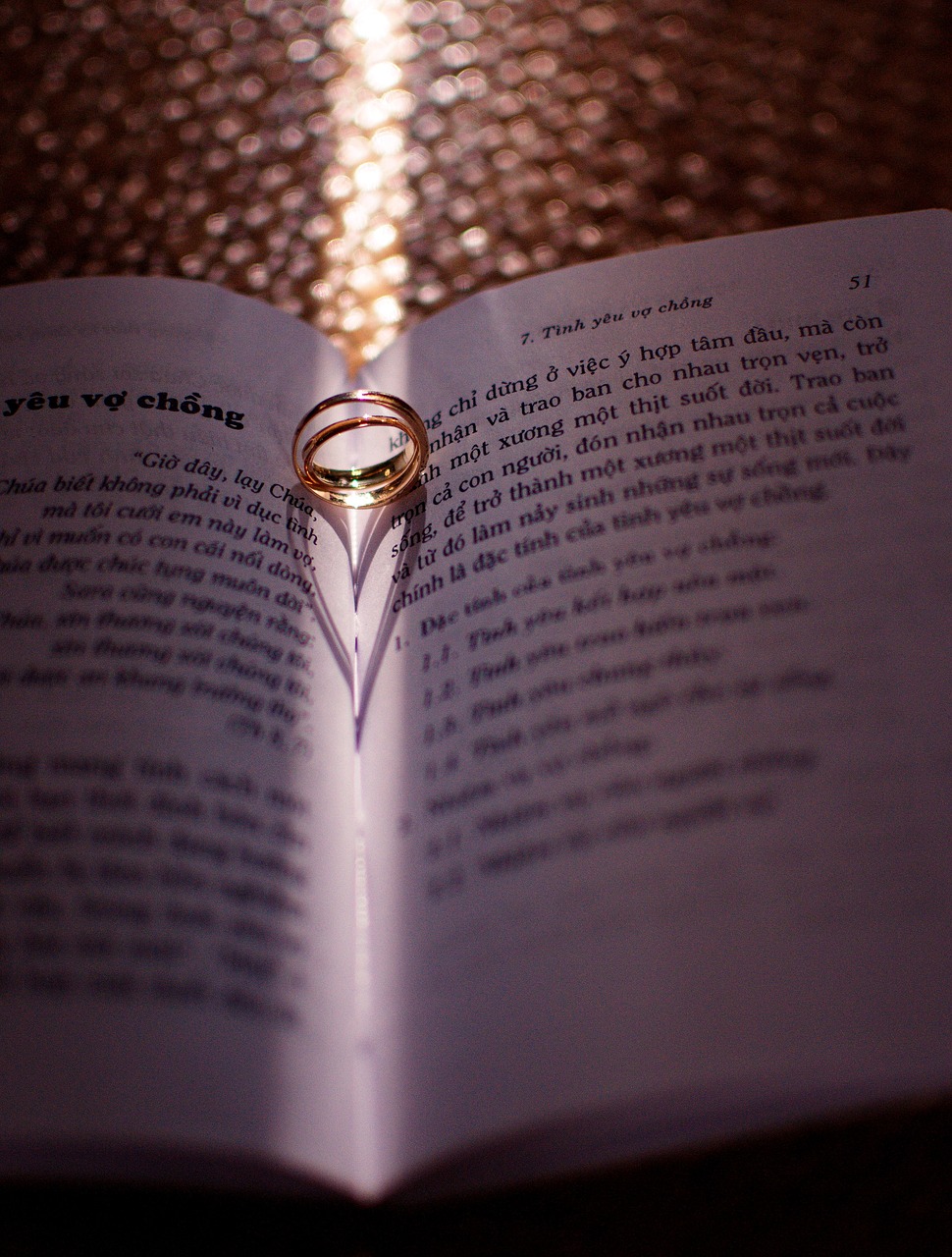 ring love  book  light free photo