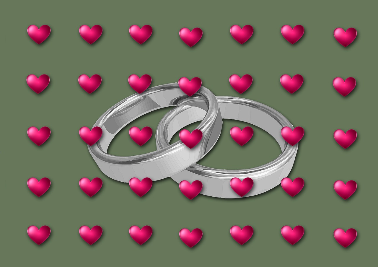 rings  heart  love free photo