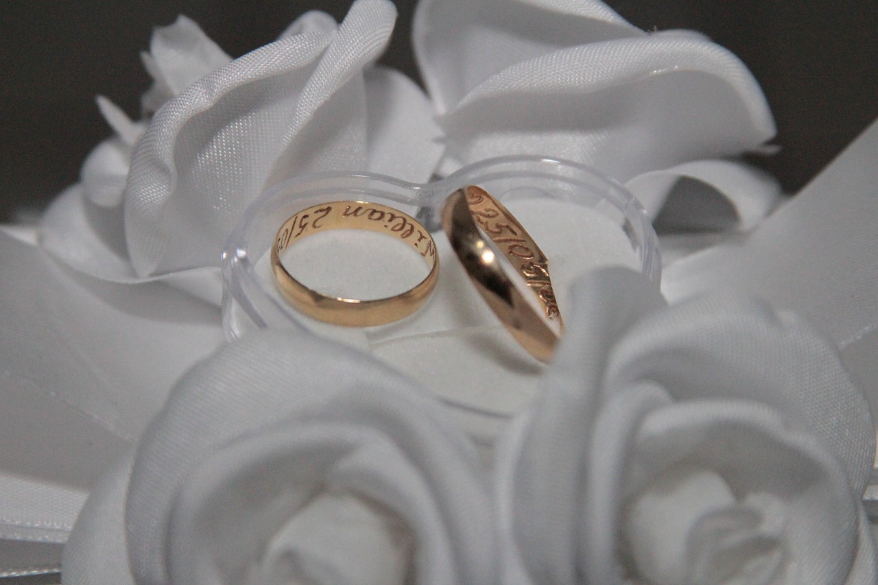 rings gold marriage free photo