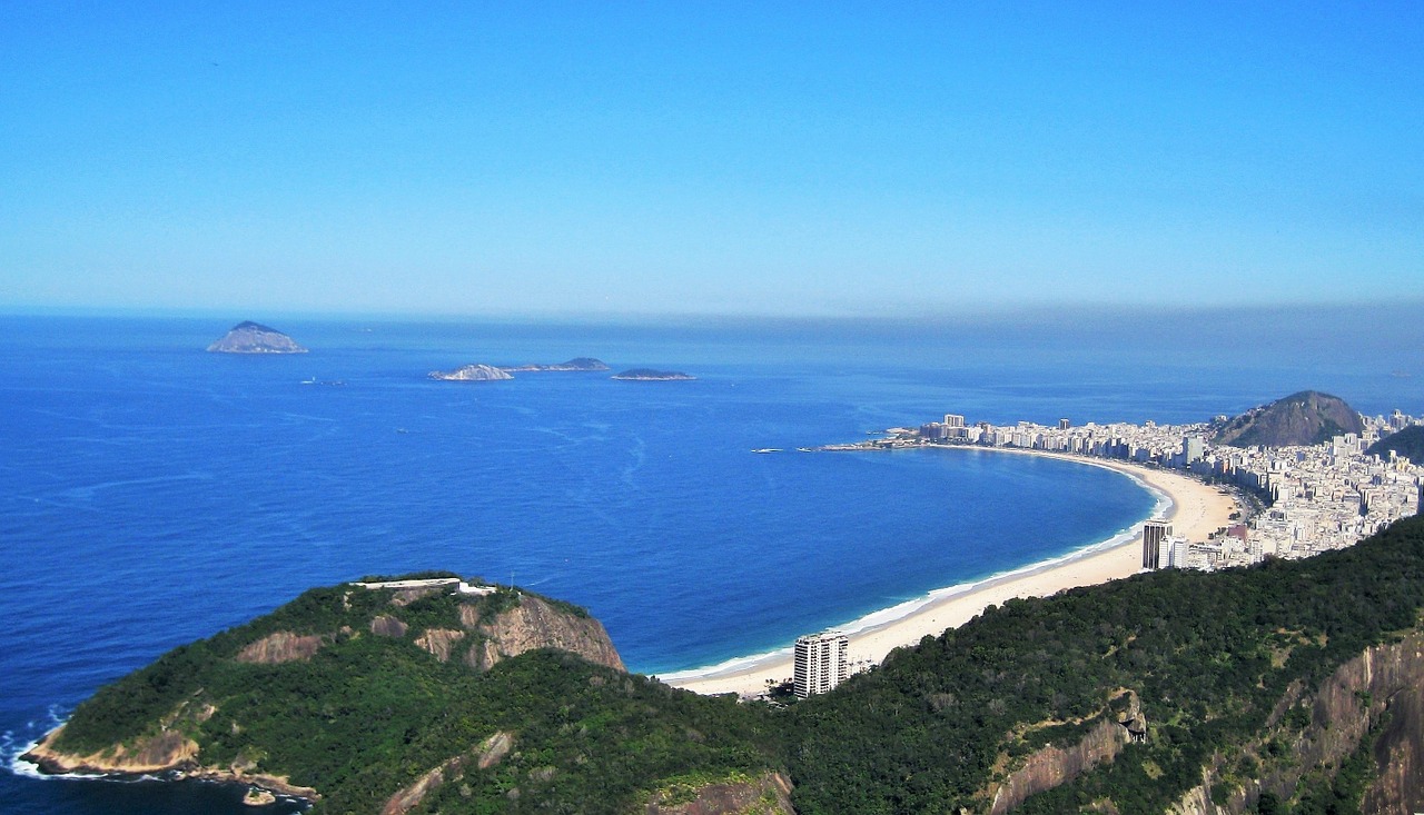 rio view from sugarloaf copacabana free photo