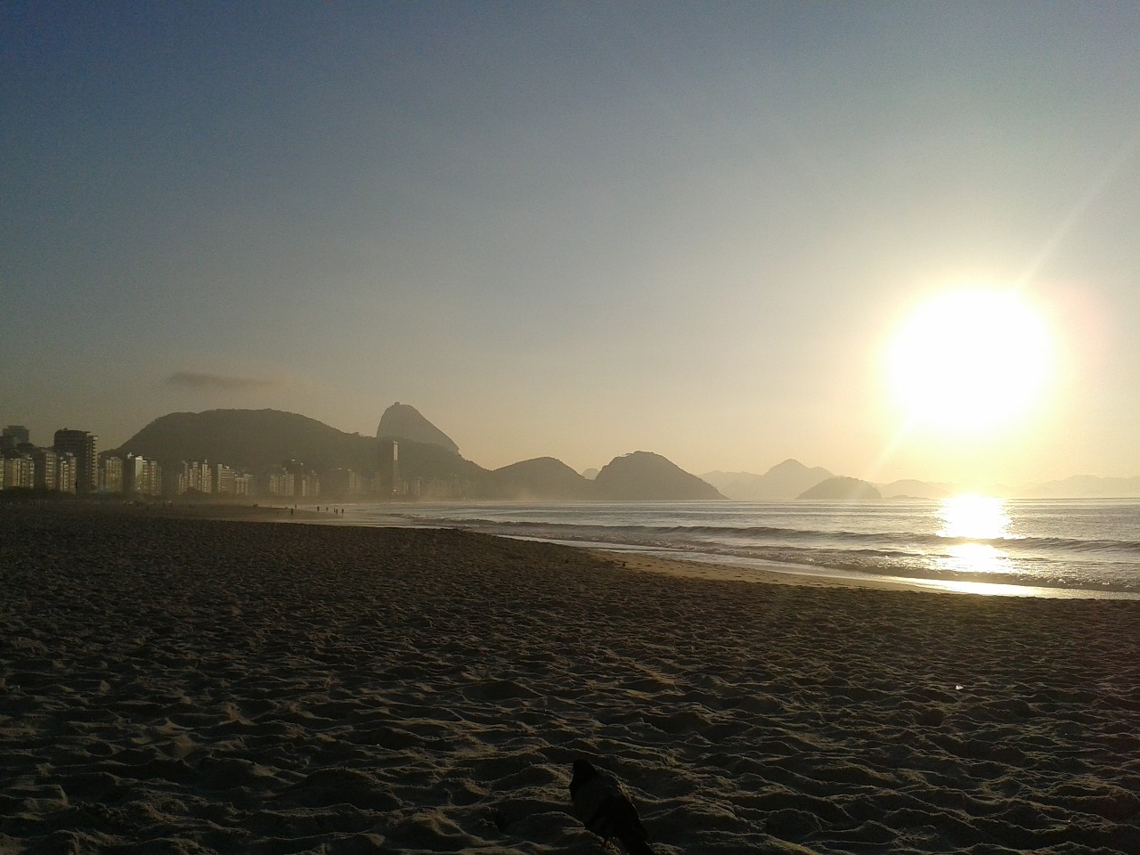 rio de janeiro sunrise beach free photo