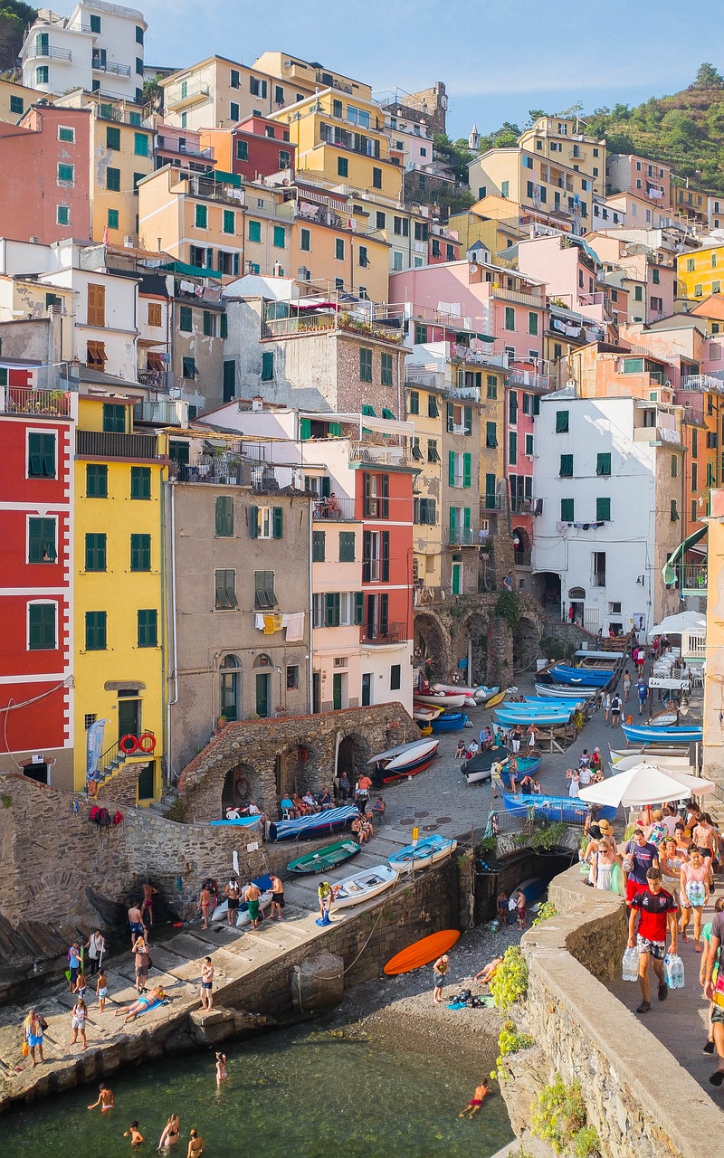 riomaggiore cityscape italy free photo