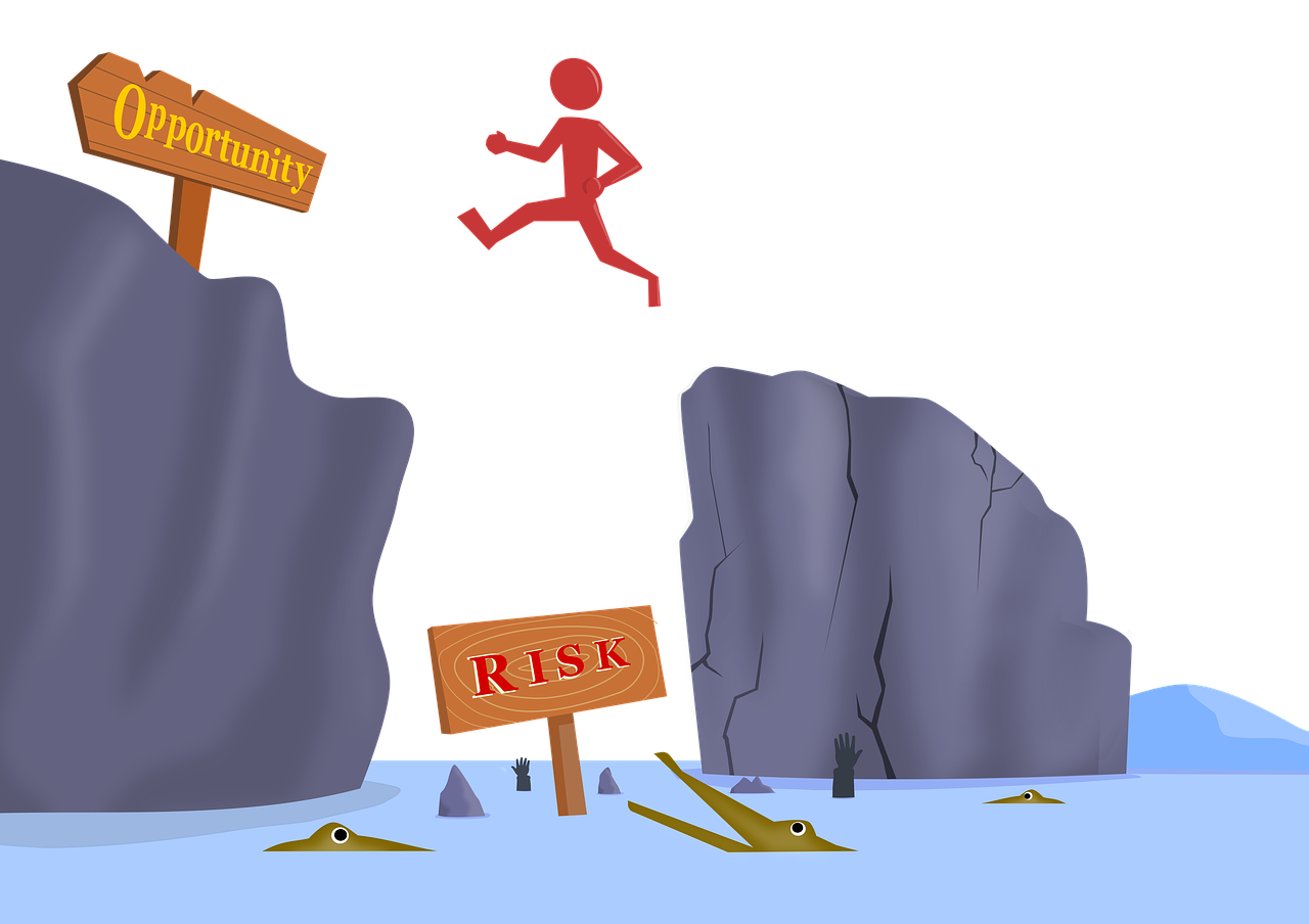 Risk Risk Taker Sacrifice Jump Opportunity Free Image From