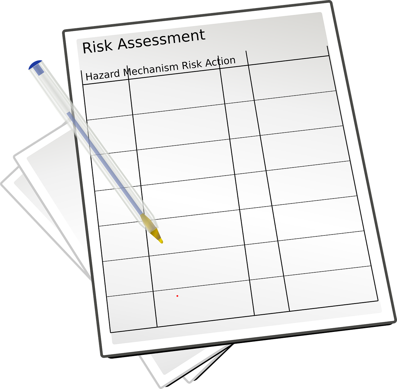 risk assessment paperwork compliance free photo