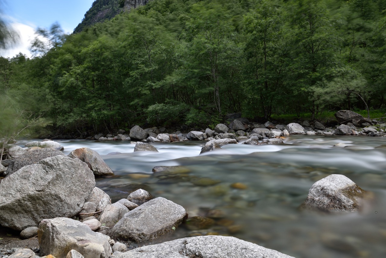 river long exposure water free photo