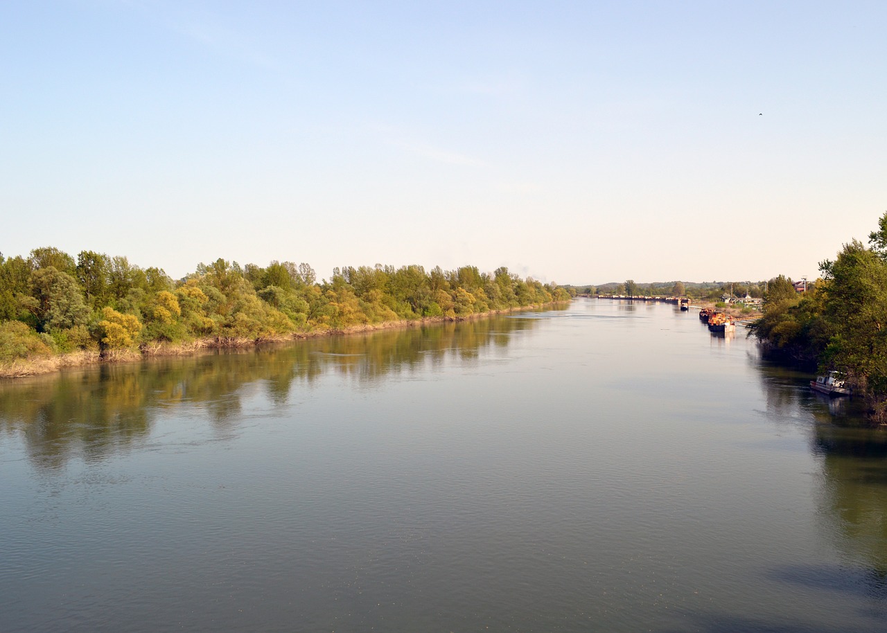 river ships water free photo