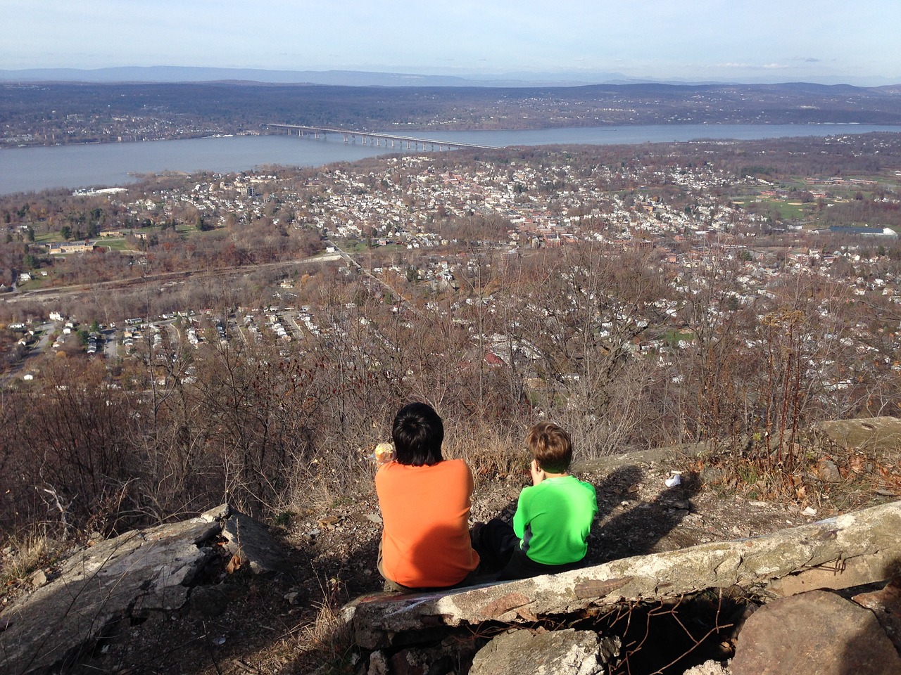 hudson river panoramic view newburg free photo