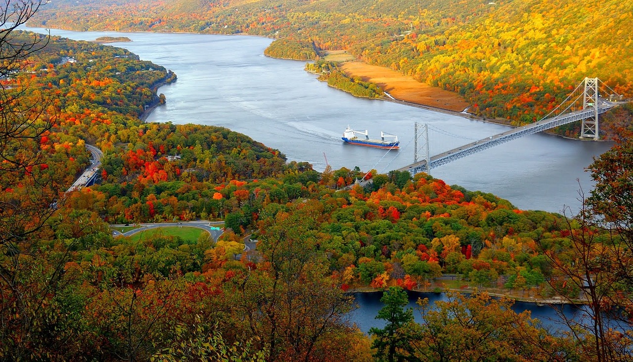 river boat bridge free photo