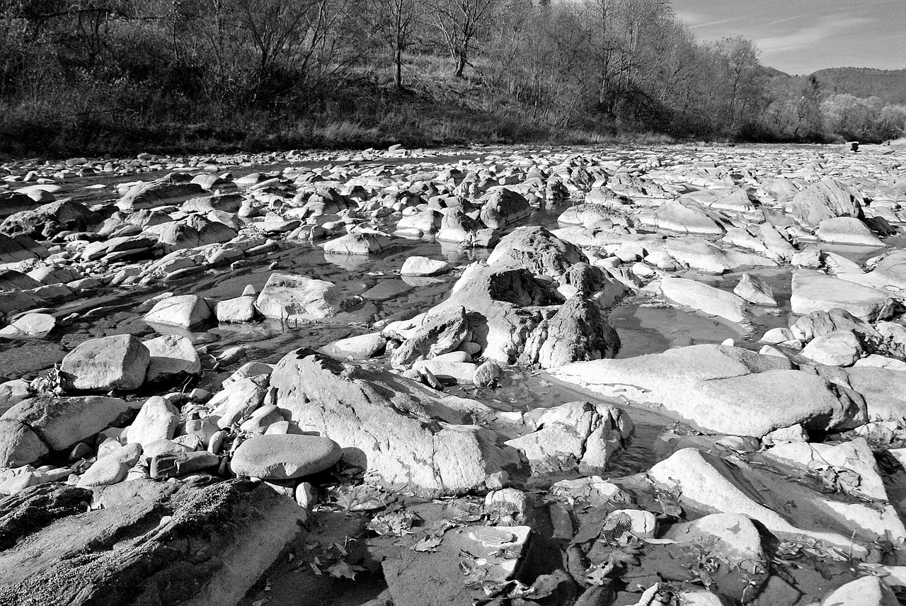 river the stones bieszczady free photo