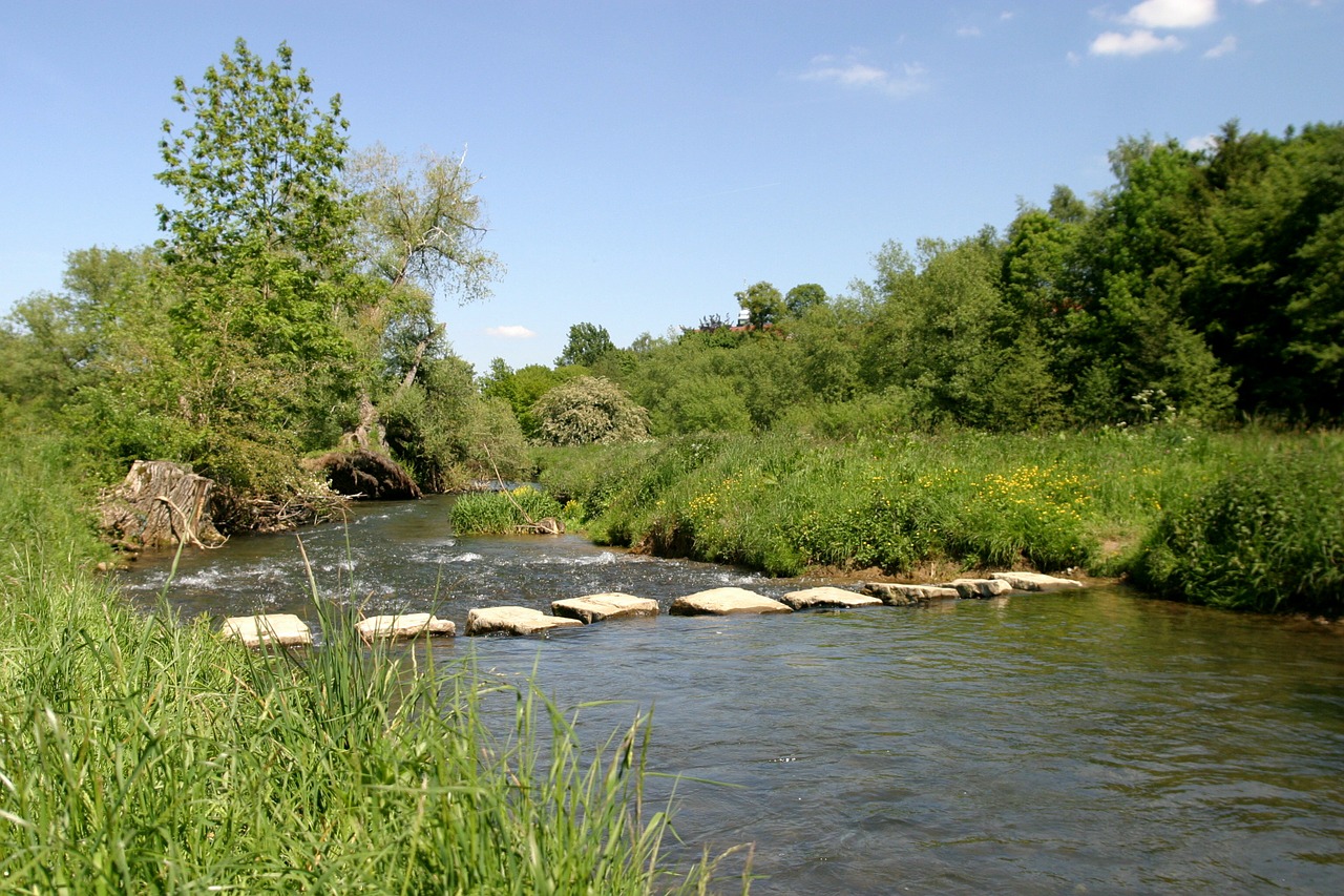 river water crossing free photo