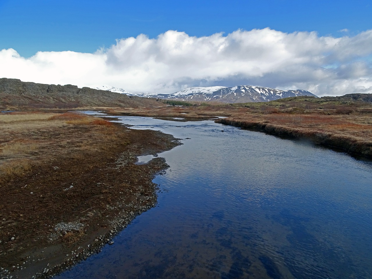 river glacier mountain free photo