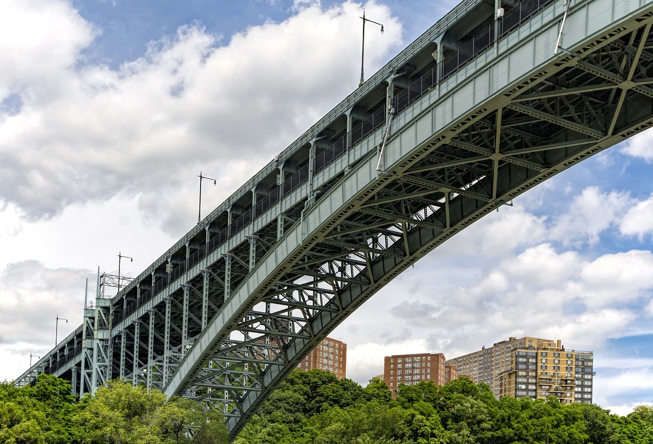 river bridge cars free photo