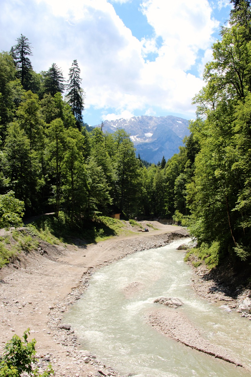 river alpine bend free photo