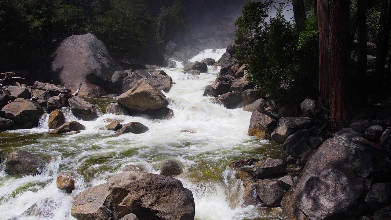 river nature rocks free photo