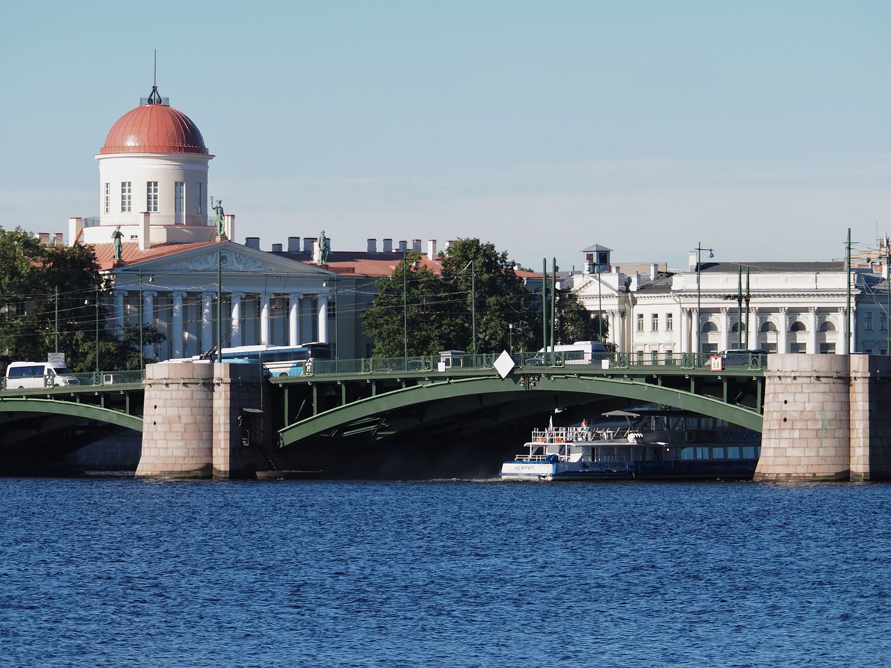 river bridge city free photo