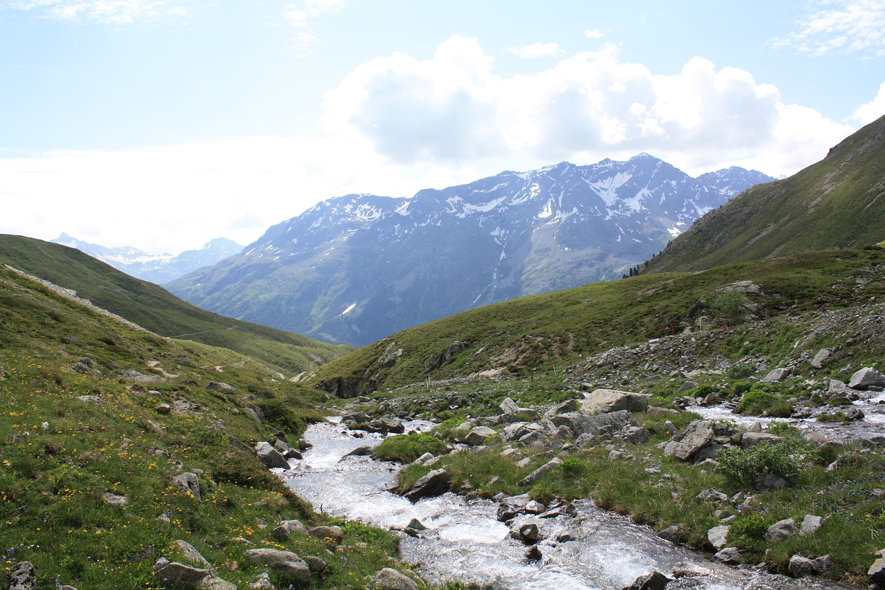 river mountain switzerland free photo