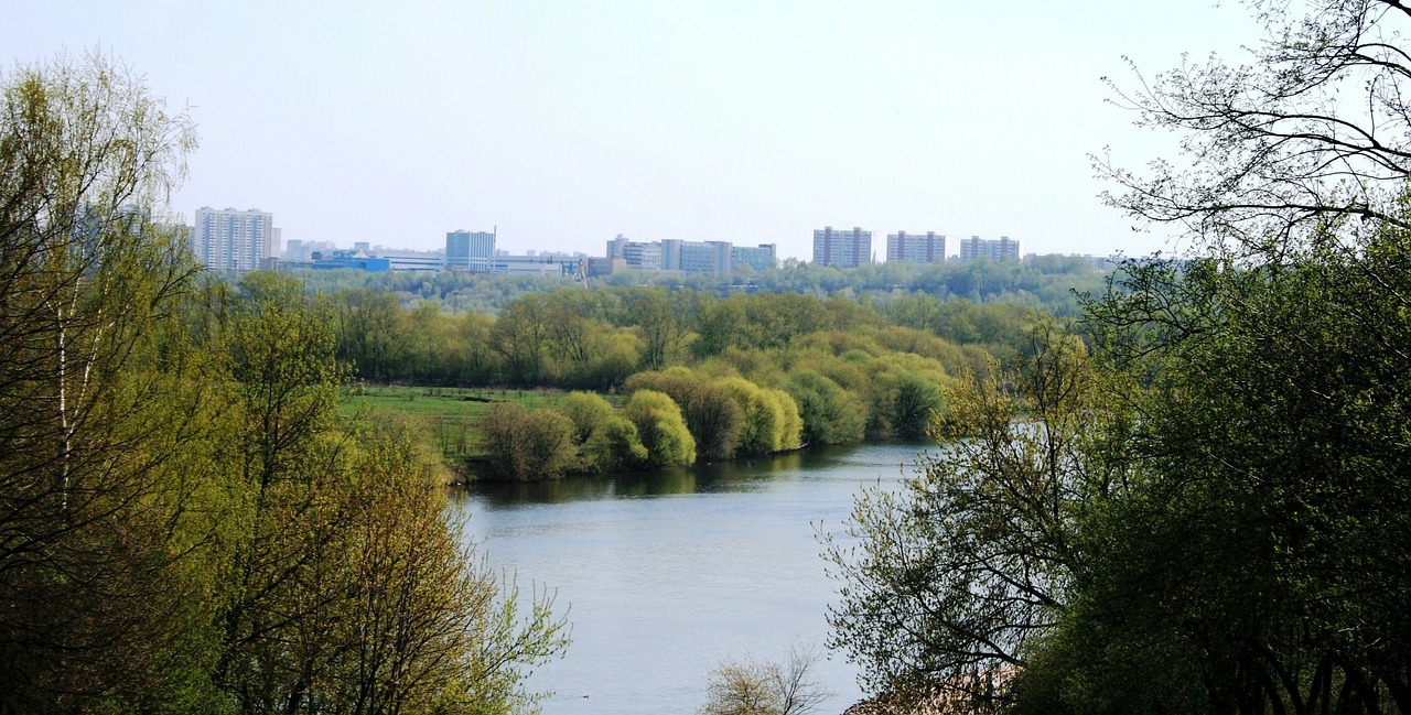 river moscow russia free photo