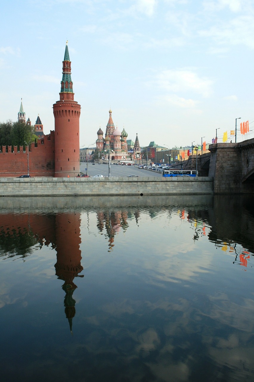 river moscow russia free photo