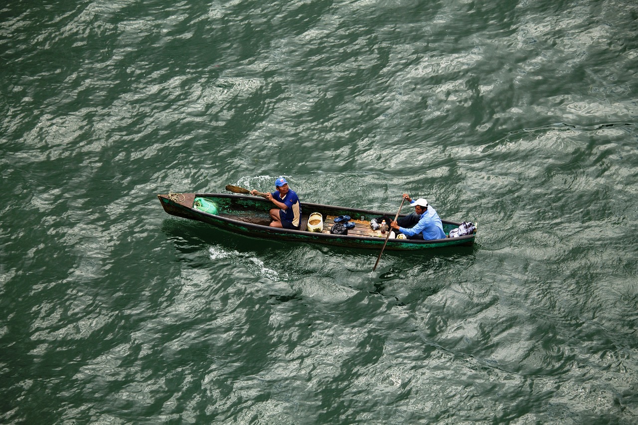 river fishing boat free photo