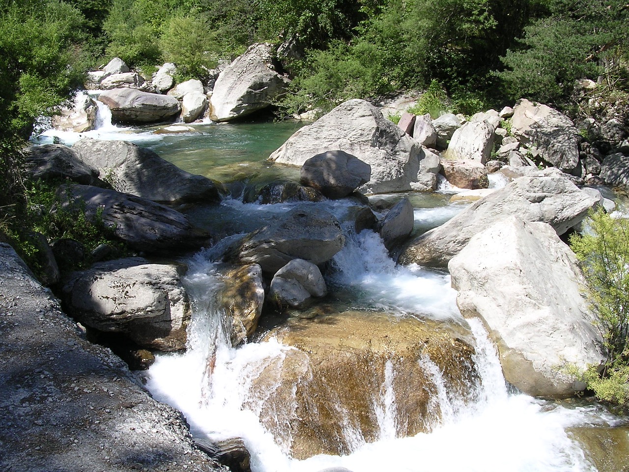 river mountain stream france free photo