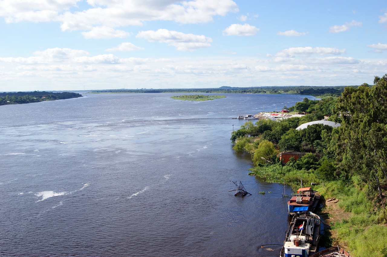 river rio paraguay ship free photo