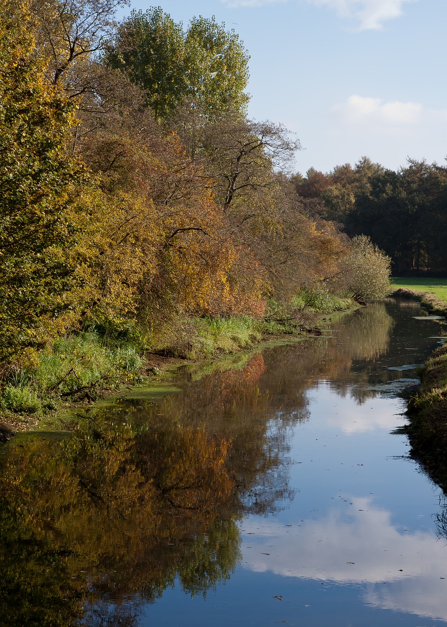 river autumn landscape free photo