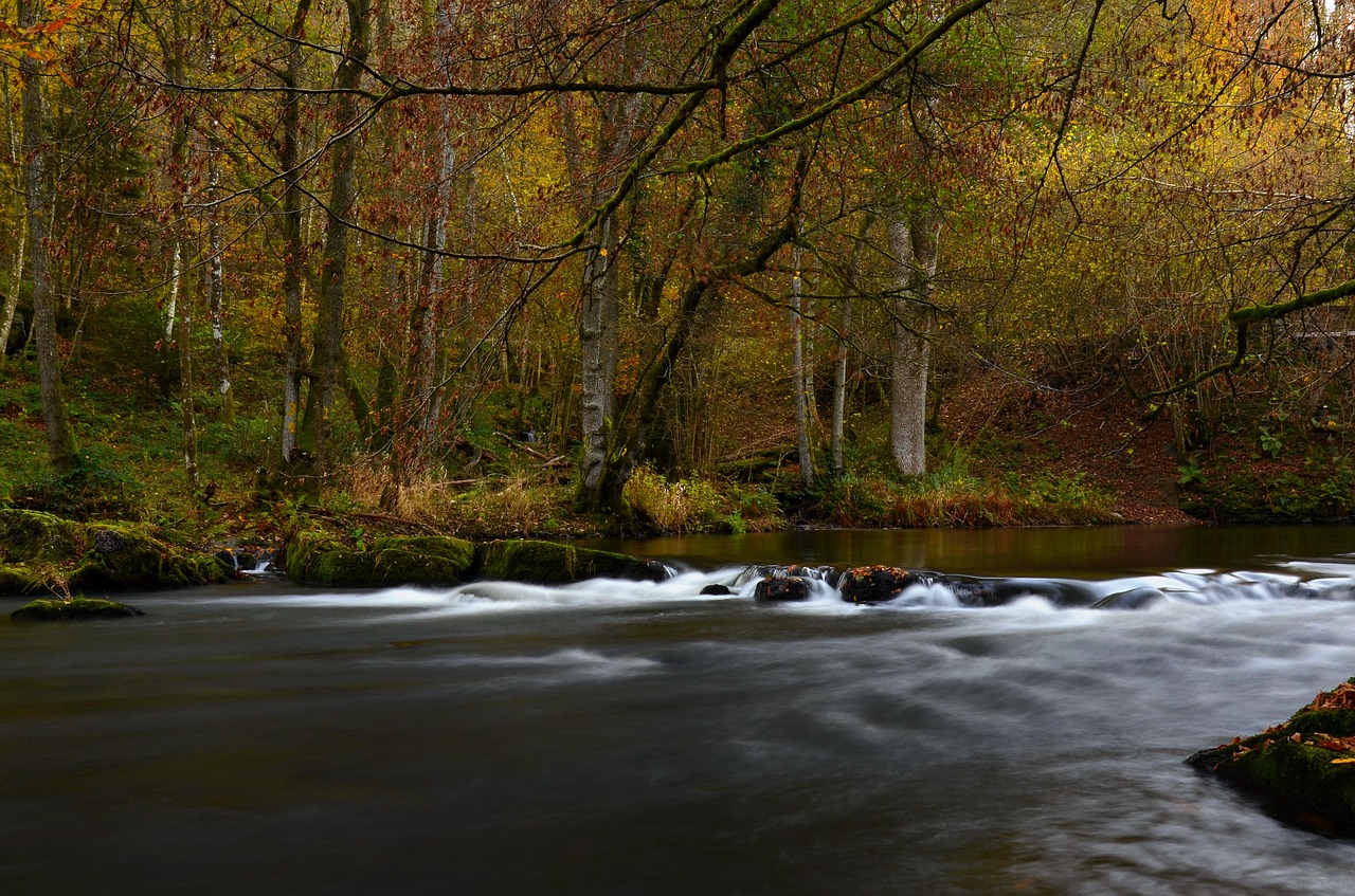 river ardennes long exposure free photo