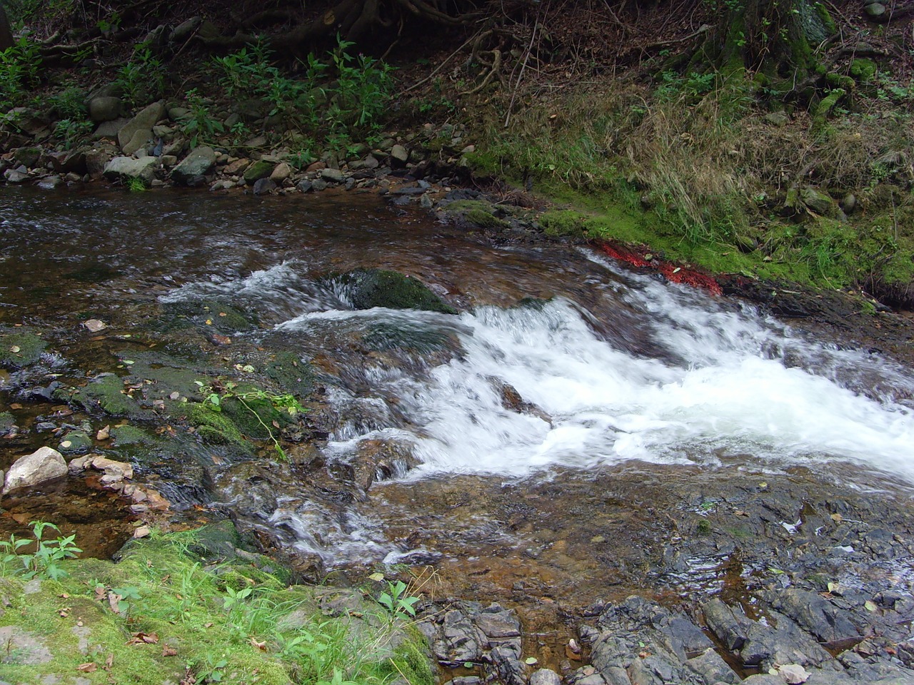 river waterfall stones free photo