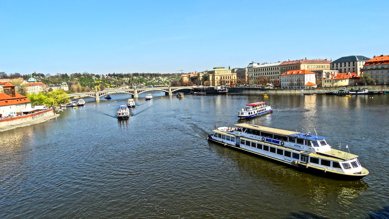 river prague boat free photo