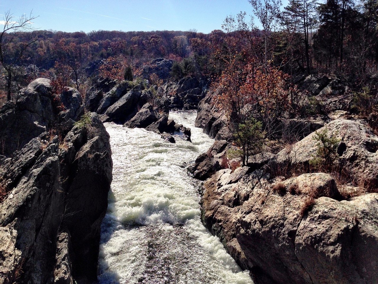 river landscape fall free photo