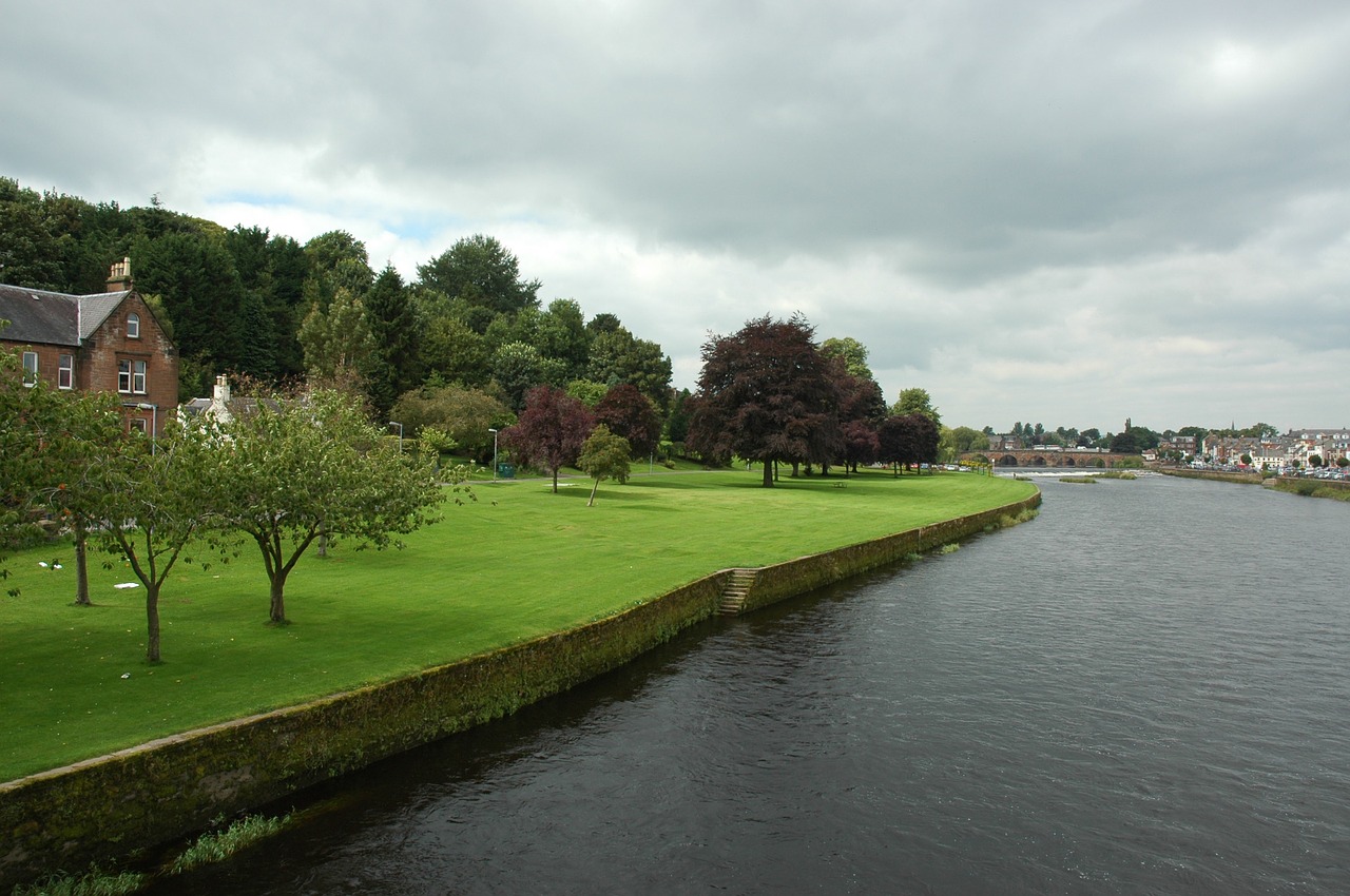 river village landscape free photo