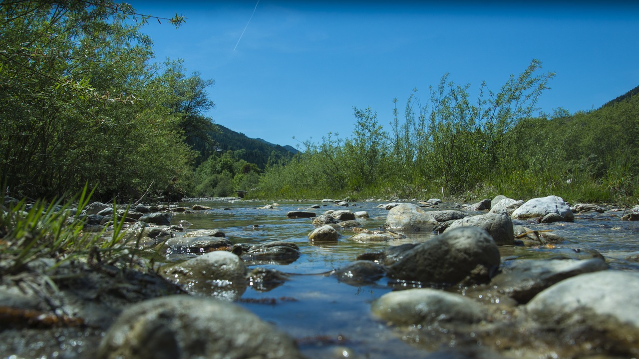 river stones water free photo